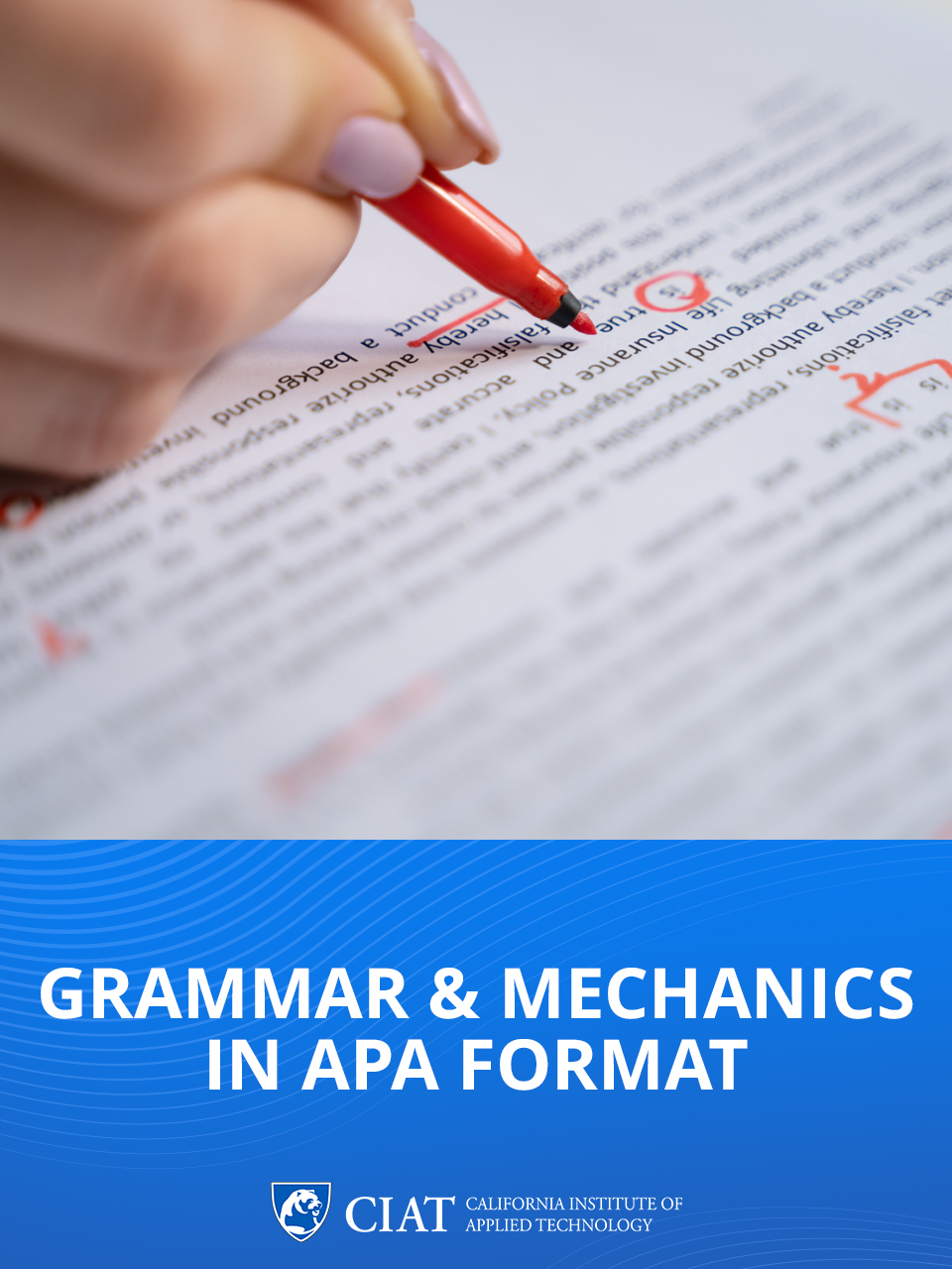 Grammar and Mechanics in APA Format